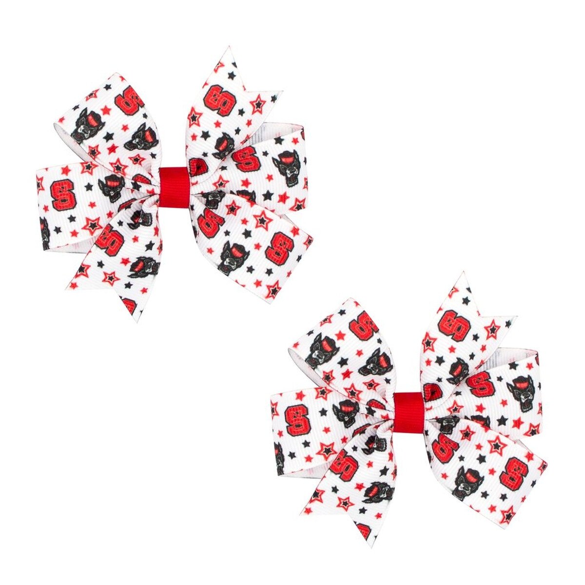 Hair Bow Mini Star Print